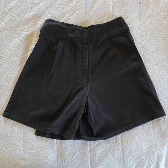 NY Jeans Black Cotton Skort Women’s Size 6 Y2K Shorts Wrap - Picture 2 of 8